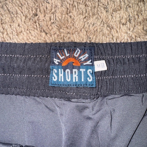 Faherty Australia Drawstring All Day Shorts (8" Inseam) In Charcoal Men’s - Picture 2 of 8